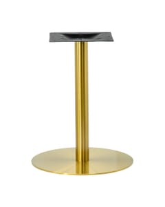 Contemporary Commercial Gold Powder Coated Round Table Base (23"D)