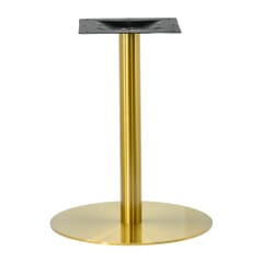 Contemporary Commercial Gold Powder Coated Round Table Base (23