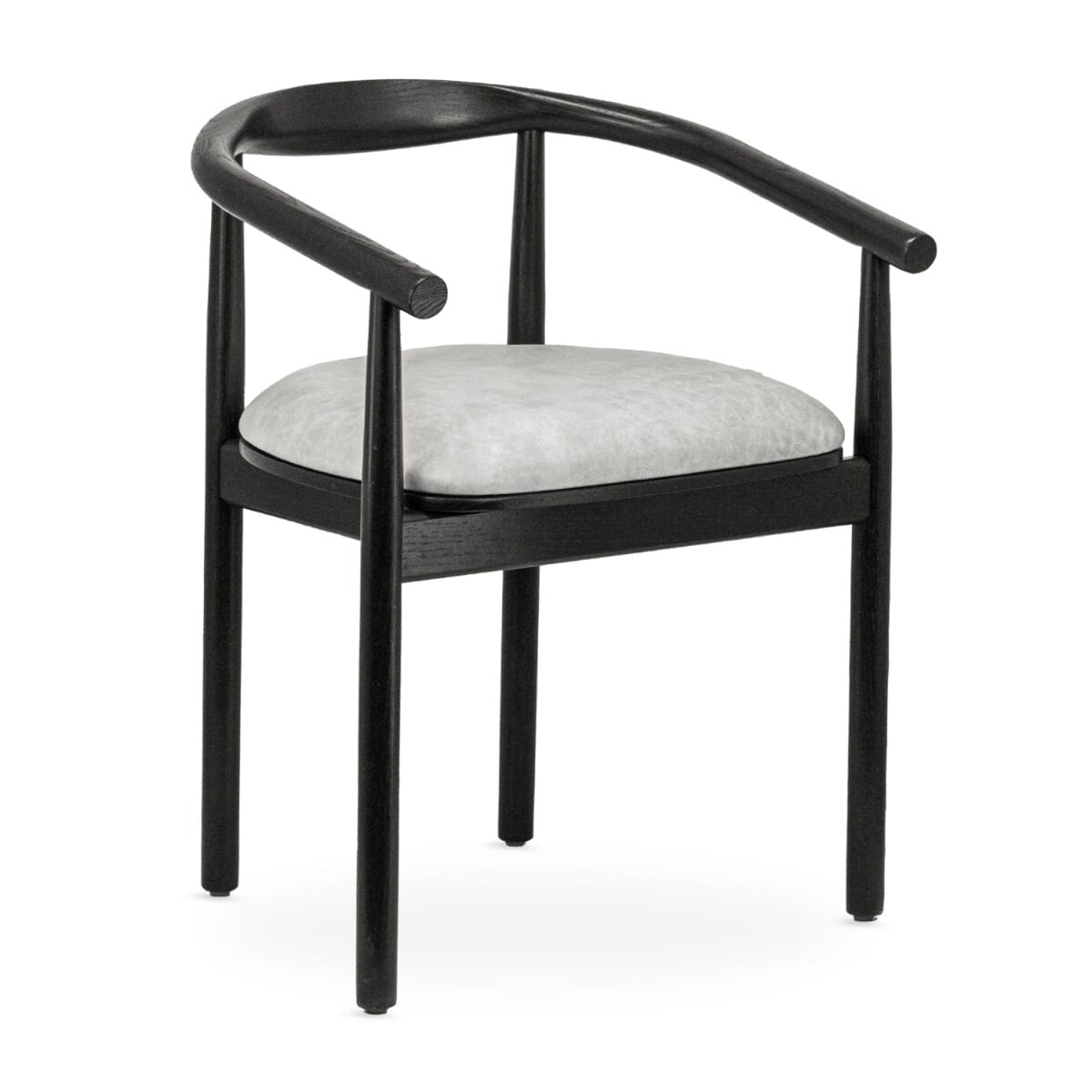 Hazel Modern Black Upholstered Restaurant Chair