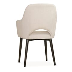 Bliss Aluminum Wood-Grain Upholstered Armchair