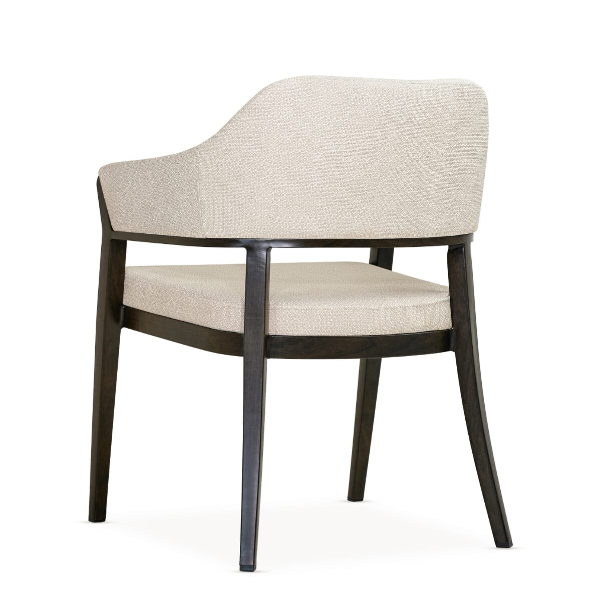 Whitman Aluminum Wood-Grain Upholstered Armchair