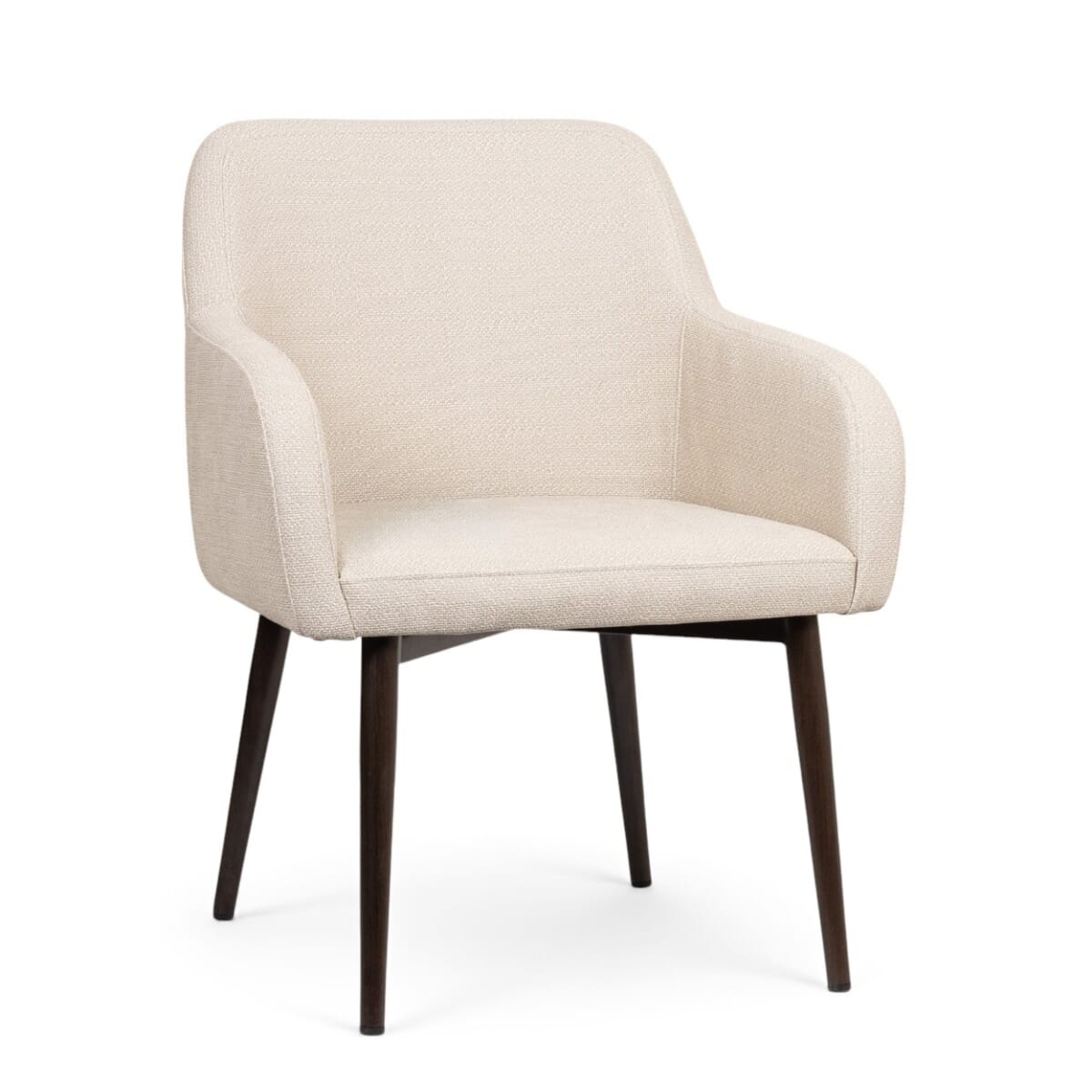 Delray Wood-Grain Upholstered Armchair