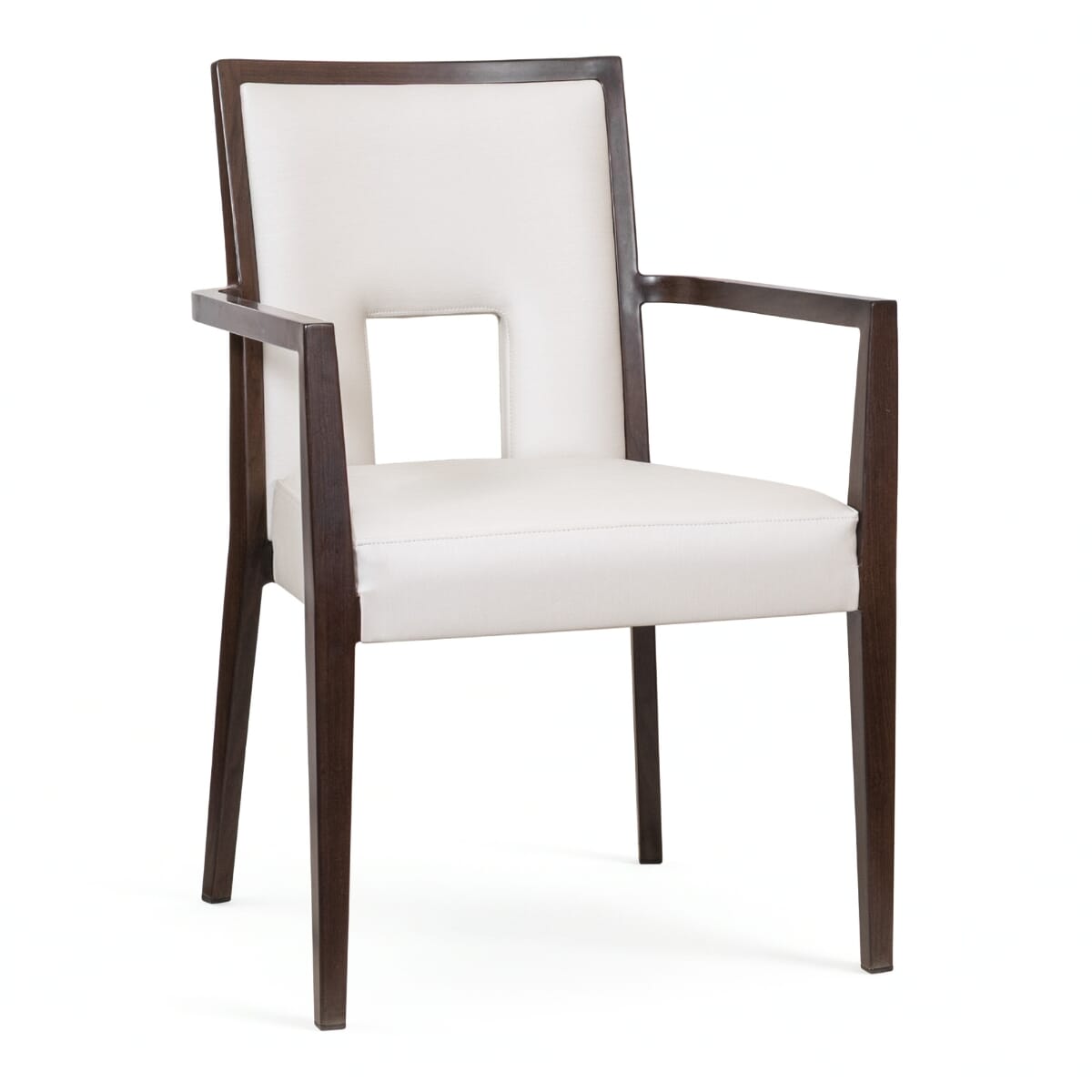 Auburn Aluminum Wood-Grain Armchair