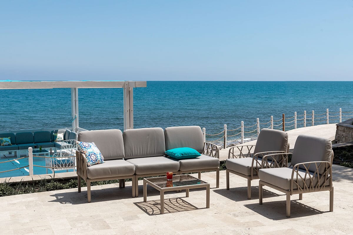 Venice Modular Outdoor Patio Lounge Set Coffee Table