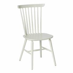 Solid Wood Spindle Back Chair in White
