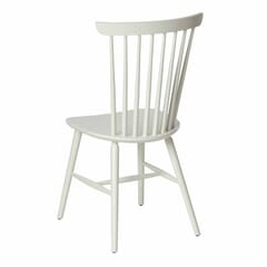Solid Wood Spindle Back Chair in White