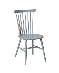 Solid Wood Spindle Back Chair in Pewter (front)