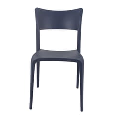 Stackable Contemporary Resin Commercial Indoor/Outdoor Chair in Dark Blue