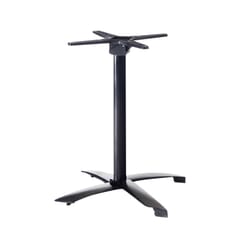 Commercial Aluminum Indoor/Outdoor Folding Table Base in Black