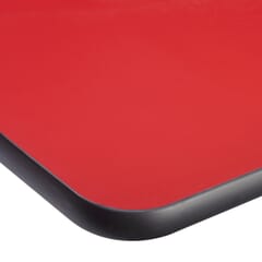 Red Laminate Table Top with Urethane Edge