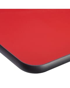 Red Laminate Table Top with Urethane Edge