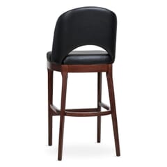 Lily Modern Restaurant Bar Stool With Walnut Finish Wood Frame