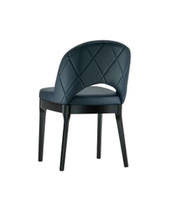 Lily Modern Tufted Beechwood Chair in Black Finish