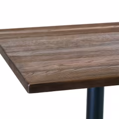 Indoor Medium Rectangular Reclaimed Wood Restaurant Table