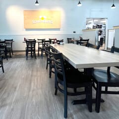 Honeycomb High-Pressure Melamine Indoor Table Top in Oak