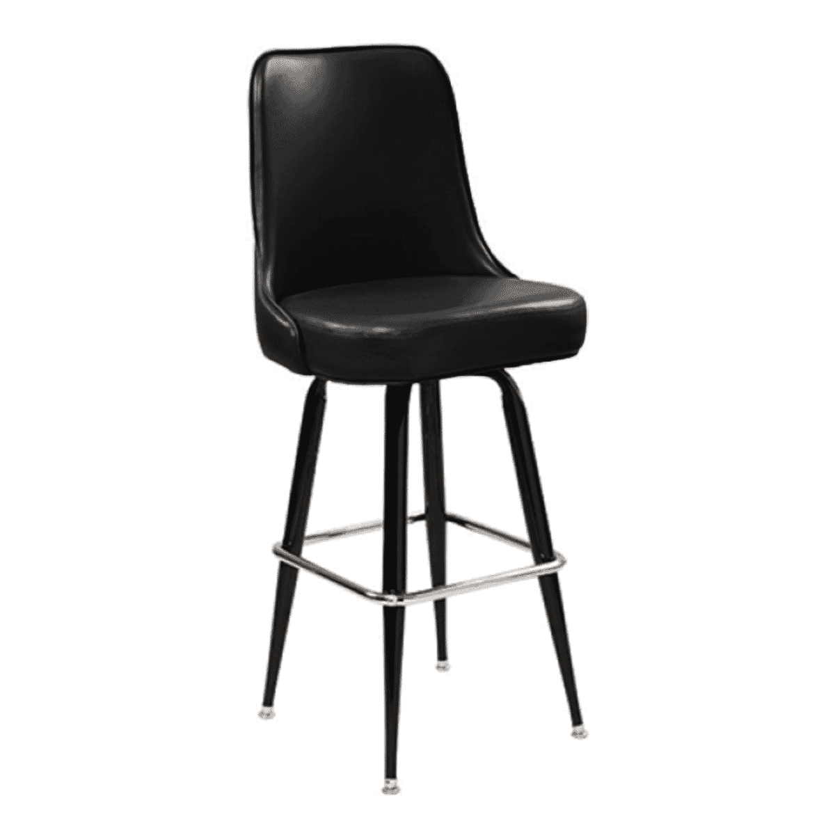 Finn QuickShip Metal Restaurant Bar Stool with Upholstered Seat