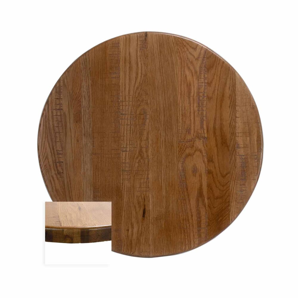 American Red Oak Solid Wood Round Dining Table Top 36
