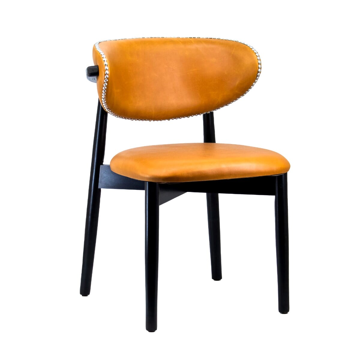 Ruby Modern Black Finish Wood Restaurant Chair
