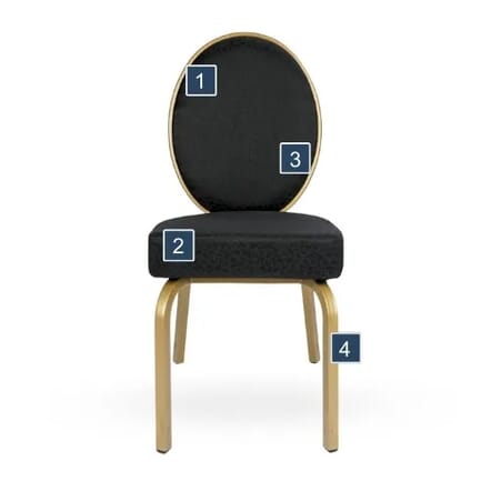 Ophelia Banquet Chair Features