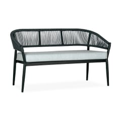 Outdoor Lovechair with Gray Seat and Back