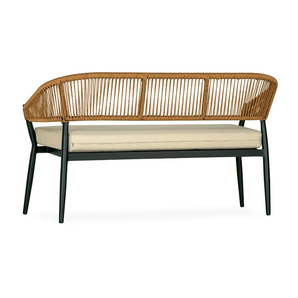 Brezza Outdoor Lovechair with Tan Seat and Back