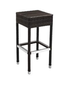 Synthetic Backless Wicker Outdoor Restaurant Bar Stool