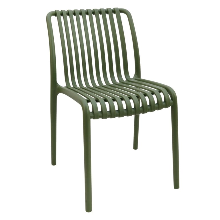 Restaurant Stackable Resin Chair in Green