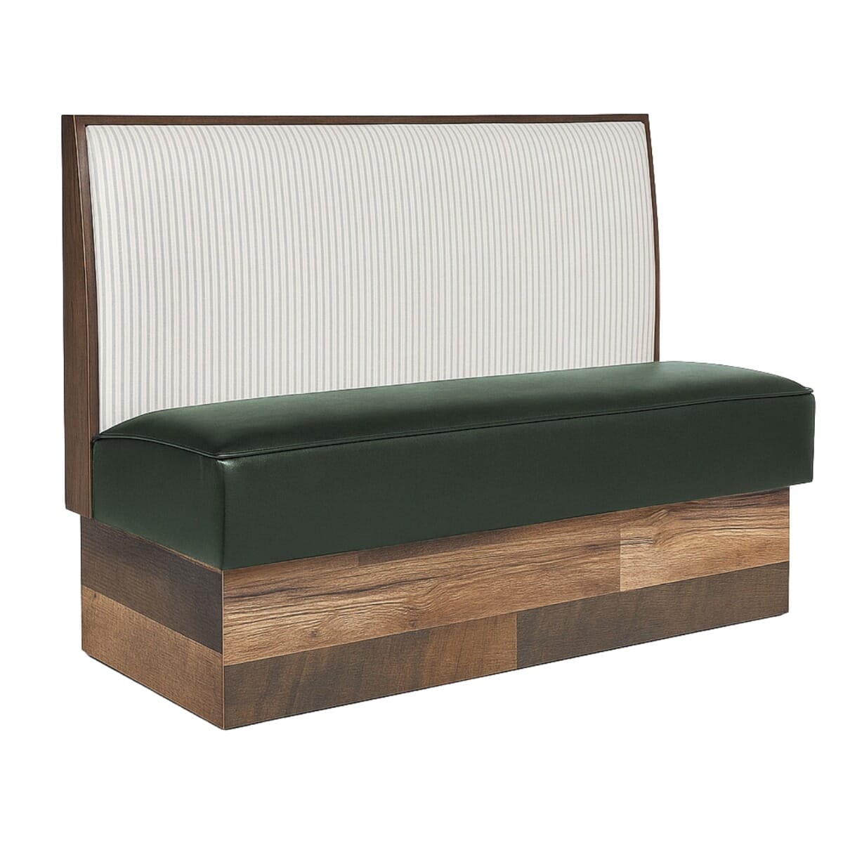 Reclaimed Wood Look Restaurant Booth