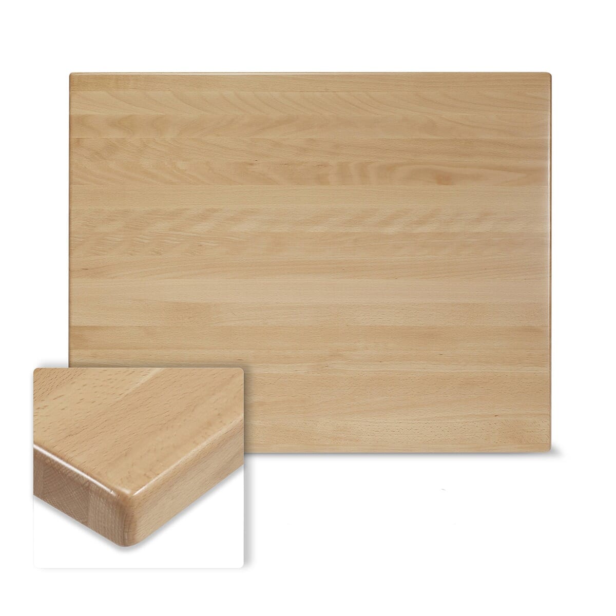 Natural Solid Beech Wood Table Top Simple and Elegant