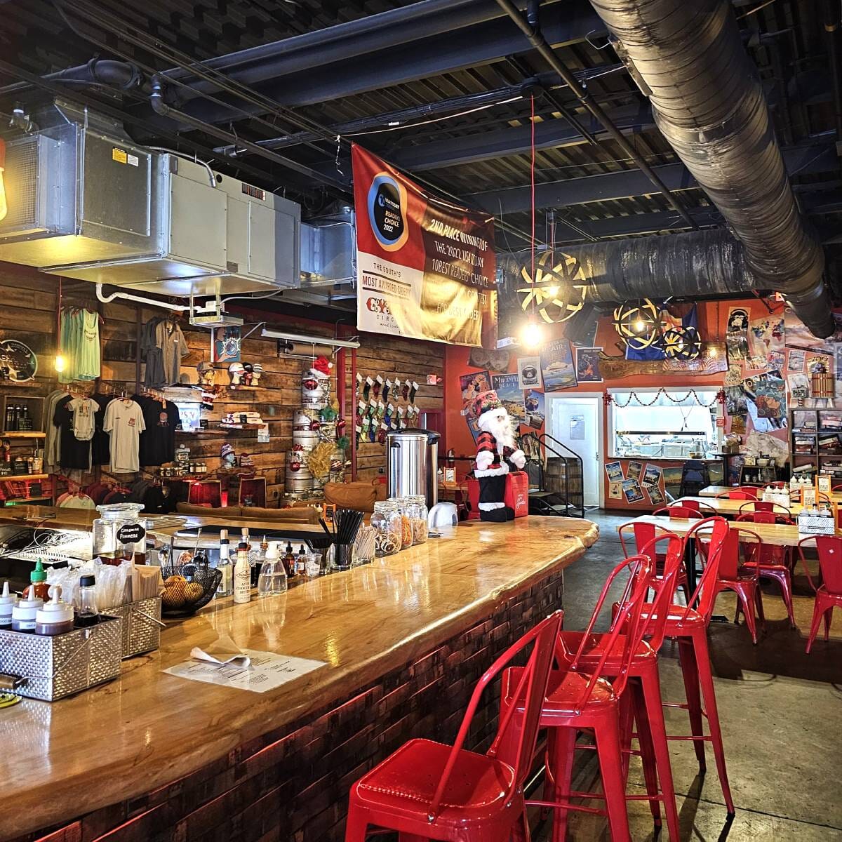 Red Steel Tolix Restaurant Bar Stool