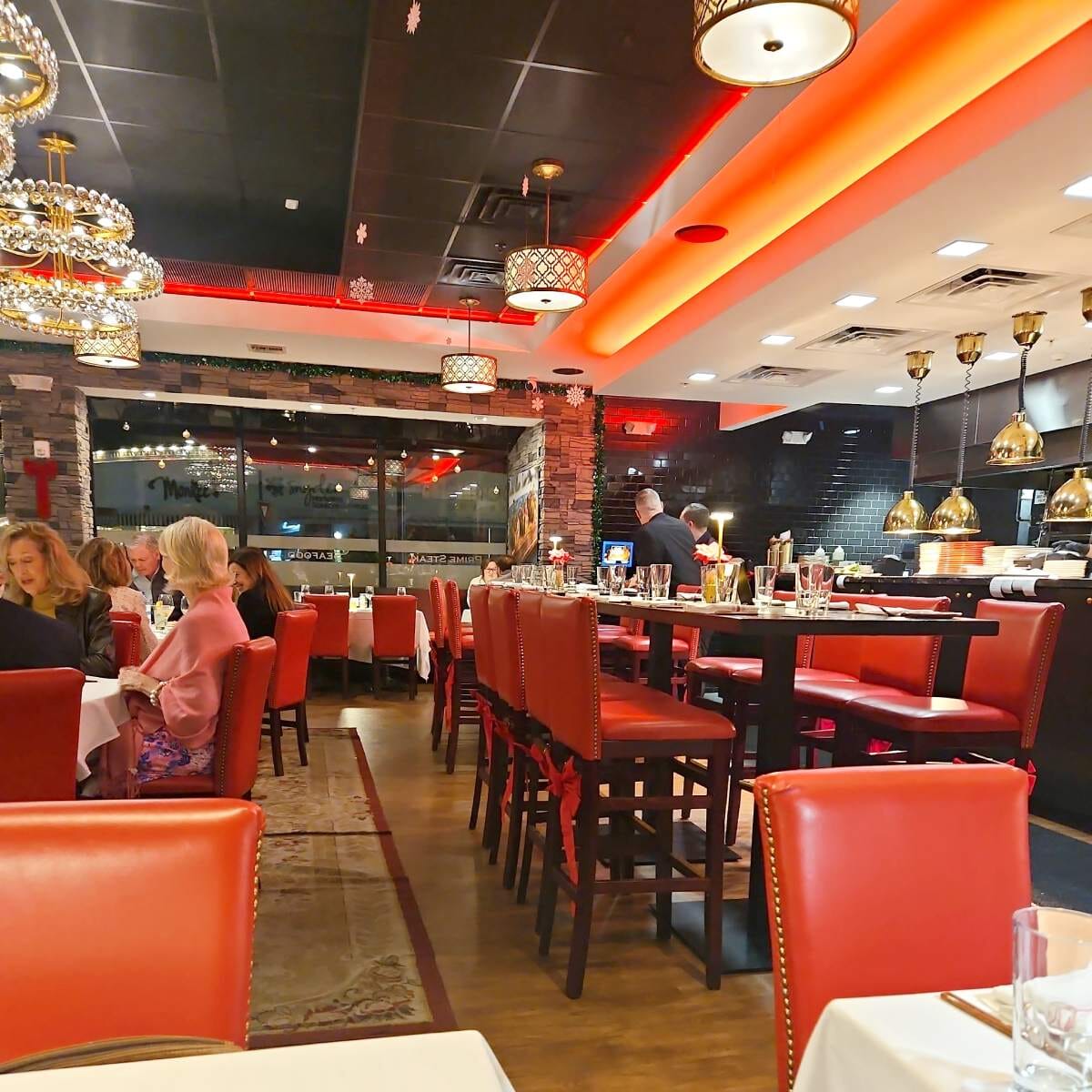 Fully Upholstered Stella Restaurant Wood Bar Stool With Nailhead Trim