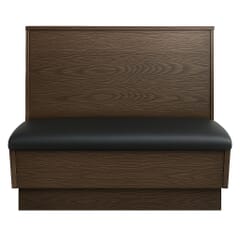 Classic Style Solid Wood Restaurant Booth with Padded Seat