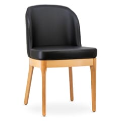 Grace Modern Wood Restaurant Chair in Natural Finish