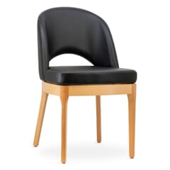 Lily Modern Wood Restaurant Chair in Natural Finish