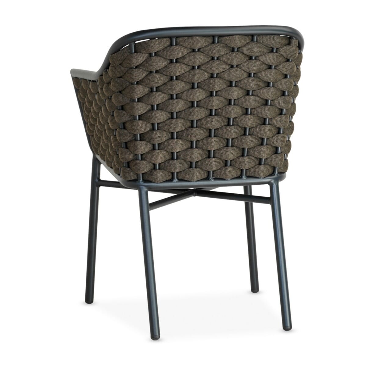 Riviera Brown Woven Outdoor Restaurant Chair