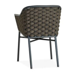 Riviera Brown Woven Outdoor Restaurant Chair