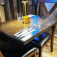 Solid Beech Wood Table Top in Walnut