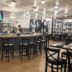 Solid Beech Wood Cross Back Commercial Bar Stool in Black