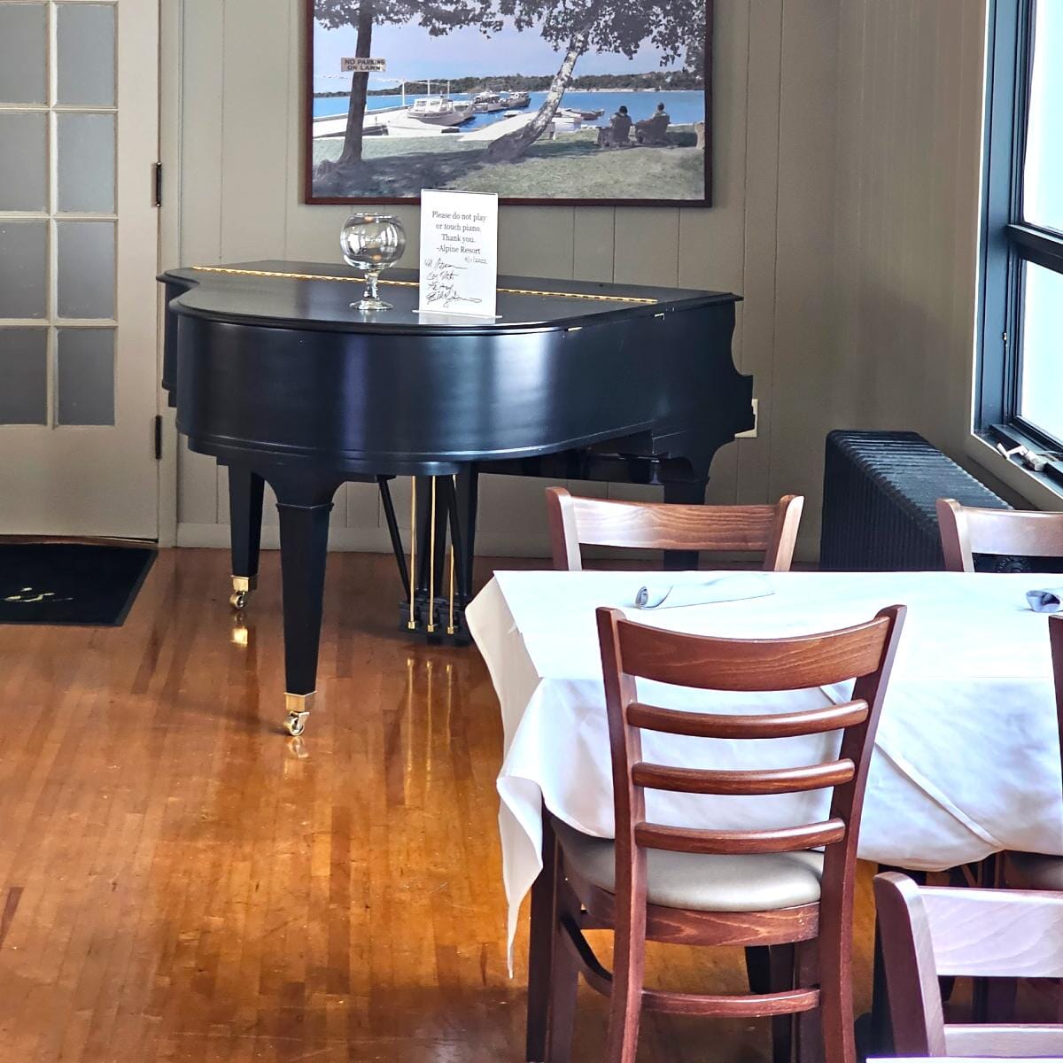 Solid Wood Ladder Back Commercial Dining Chair in Espresso