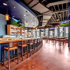 Solid Wood Madison Commercial Bar Stool in Walnut