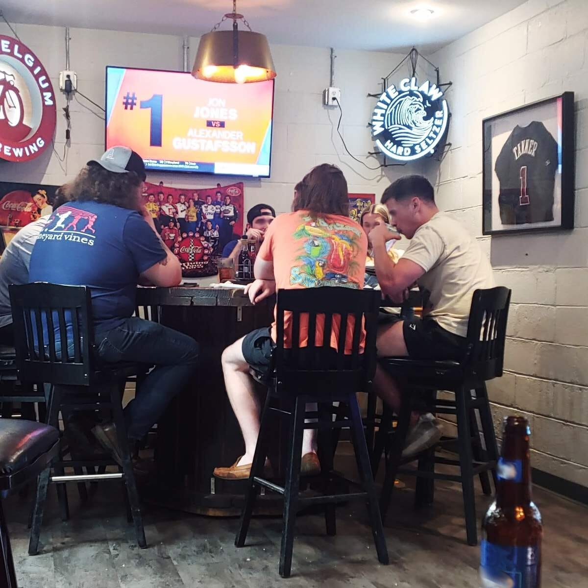 Solid Wood Schoolhouse Restaurant Bar Stool in Black With Swivel Seat