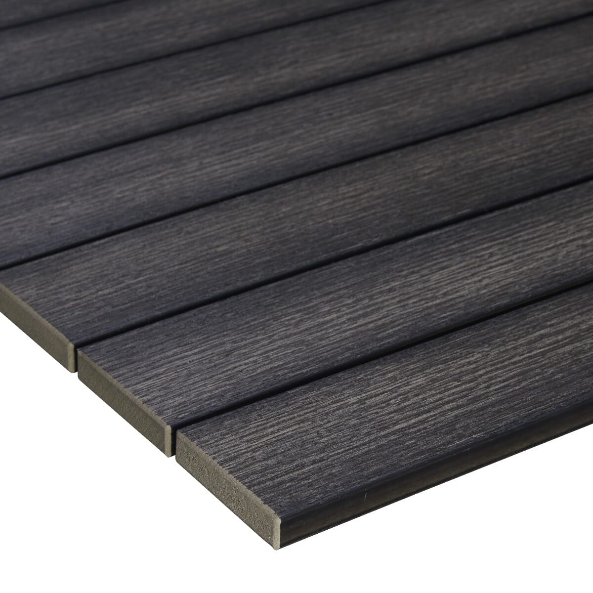 Pewter Synthetic Teak Wood Outdoor Restaurant Table Top