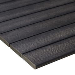 Pewter Synthetic Teak Wood Outdoor Restaurant Table Top