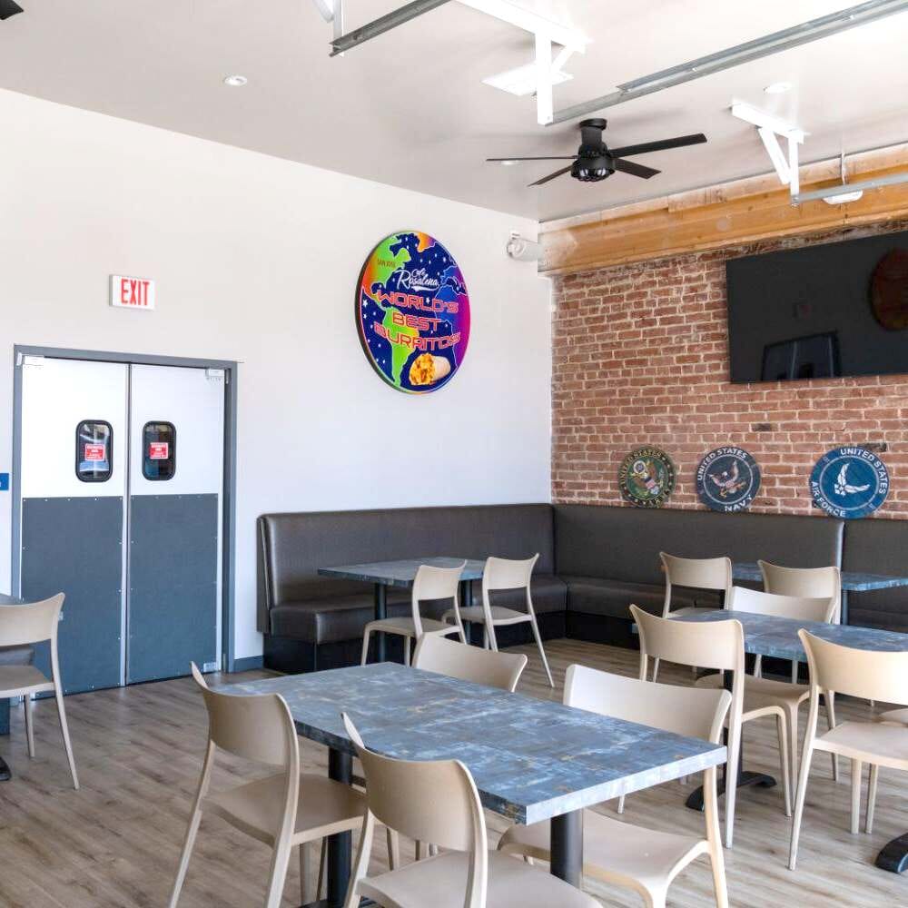 Stackable Contemporary Resin Commercial Outdoor Chair in Brown