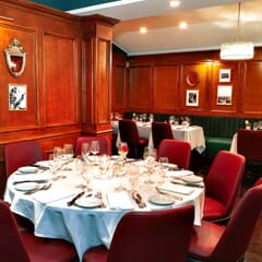 Custom Fully Upholstered Townsend Solid Black Finish Wood Frame Restaurant Chair