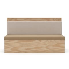 Lykke Scandinavian Restaurant Booth with Upholstered Cushions