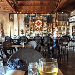 Synthetic Bamboo Aluminum & Mesh Commercial Outdoor Bar Stool