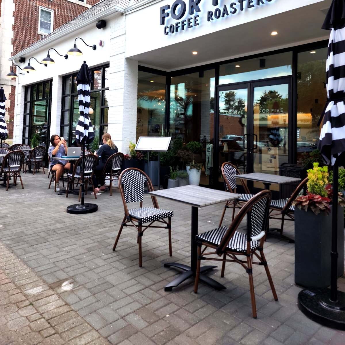 Pewter Synthetic Teak Wood Outdoor Restaurant Table Top