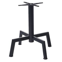Black Powder-Coated Steel Commercial Table Base (22 x 22)”