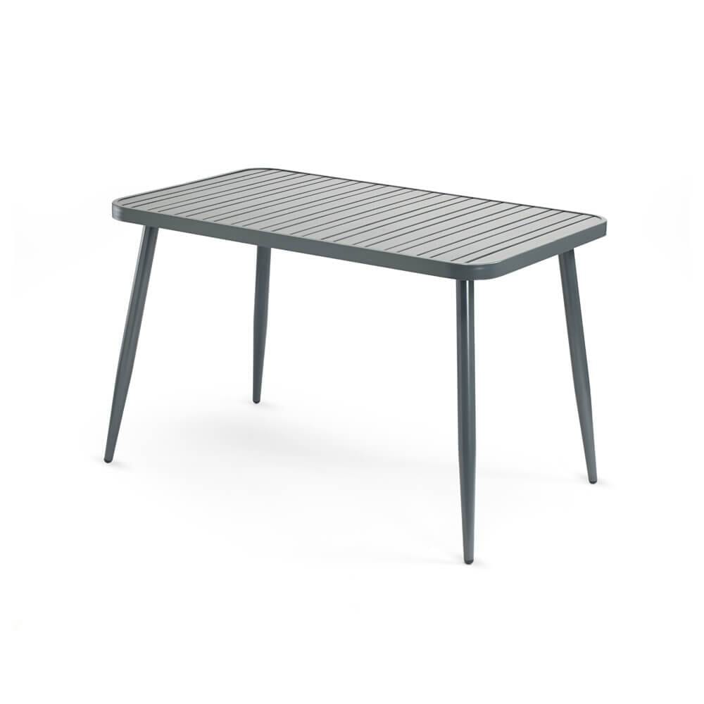 Aluminum Restaurant Table In Gunmetal Grey 30 X 60